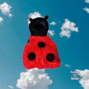 Infant Queen of Hearts Lady Bug Hoodie Vest 6-9